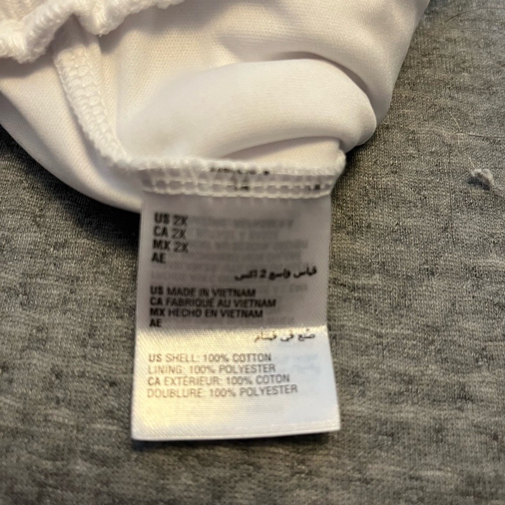 NWT white wide-leg elastic waist JM Collection pants 2X - Picture 5 of 6